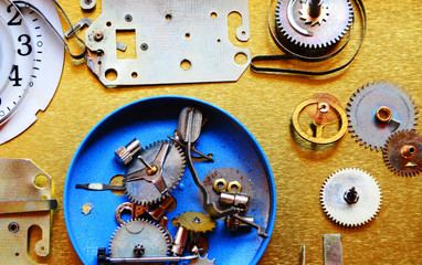 mechanism of old clock