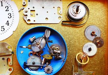 mechanism of old clock