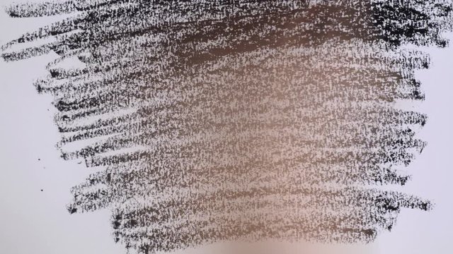 Top view, Time Lapse: Obsessed draws scary picture.