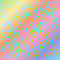 Mosaic with colorful squares 
