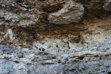 Relief surface of the rock