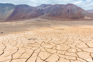 Dry cracked earth, Atacama, Chile
