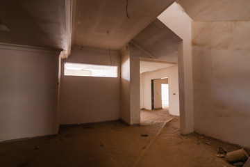 The interior of the abandoned luxury villa in Riyadh