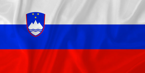 Slovenia waving flag