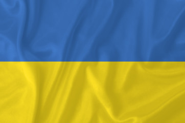 Ukraine waving flag