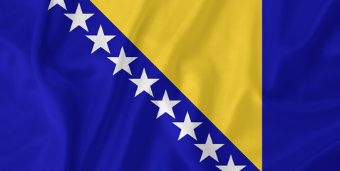 Bosnia and Herzegovina waving flag