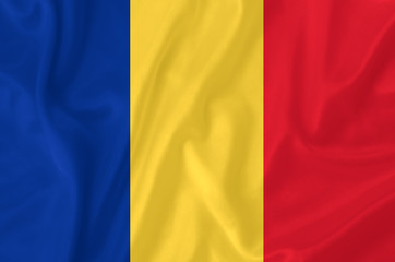 Romania waving flag