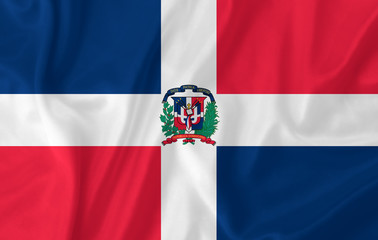 Fototapeta premium Dominican Republic waving flag