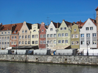 Naklejka premium Architecture of the old town in Gdansk, Poland.
