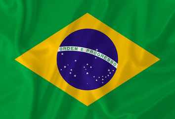 Brazil waving flag