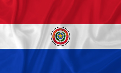 Paraguay waving flag