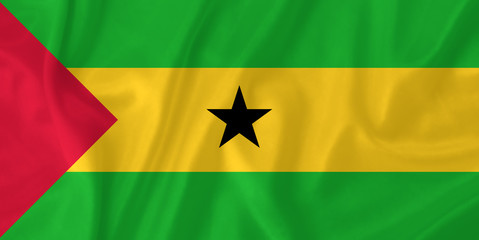 Sao Tome and Principe waving flag