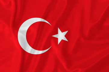 Turkey waving flag