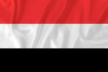 Yemen waving flag