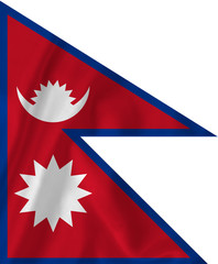 Nepal waving flag