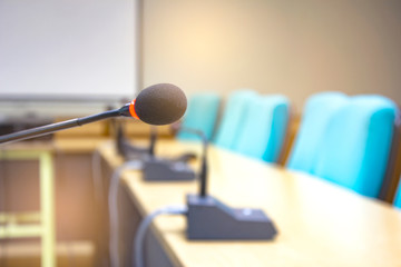 Analog Conference Microphone And meeting equipment.
