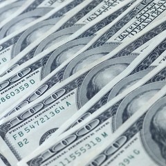 Many hundred dollar bills