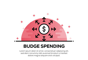 BUDGE SPENDING ICON CONCEPT