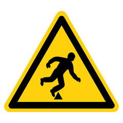 Danger Trip Hazard Symbol Sign,Vector Illustration, Isolate On White Background Label. EPS10