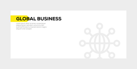 GLOBAL BUSINESS BANNER CONCEPT