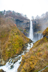 Kegon water Falls from Chuzenji lake at Nikko, Japan