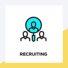 RECRUITING LINE ICON SET