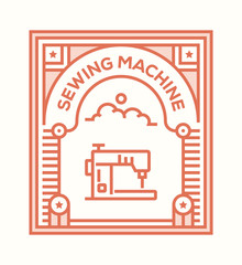 SEWING MACHINE ICON CONCEPT