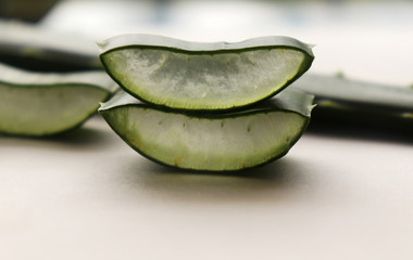 Aloe Vera Leaf Slices