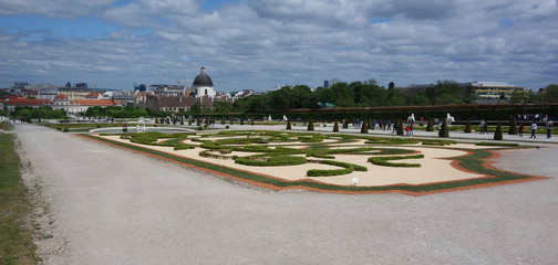 Belvedere Palace Park. Vein. Austria.