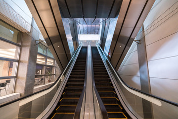 Fototapeta premium Automatic ladder in the building