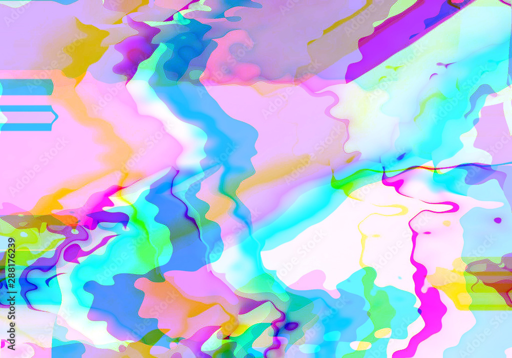 Poster abstract background with vibratn colorful ripple with color shift