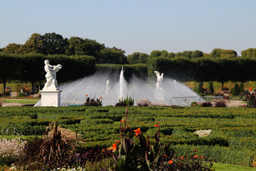 Ein Springbrunnen in Herrenhausen