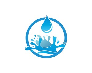 Water Splash logo icon illustration design