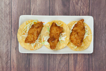Fish Tacos with Cabbage Slaw
