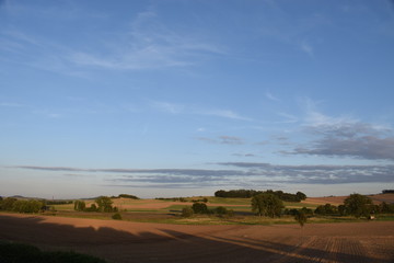 Eifel im Abendlicht, Thürer Wiesen