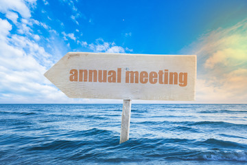 annual meeting sign