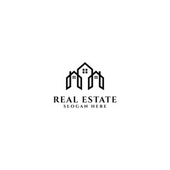 Real estate logo design. building and business logo. vector