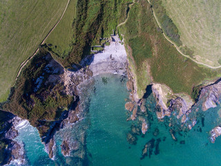 Aerial View top down of Portgisky from a drone © Nathaniel