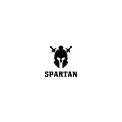 spartan logo. silhouette and business logo. vector