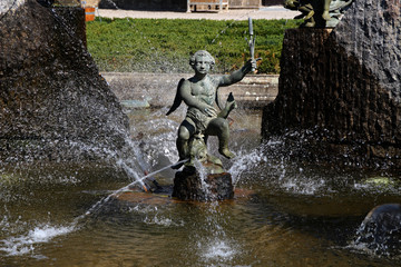 Eine Engelsfigur im Schloss Herrenhausen