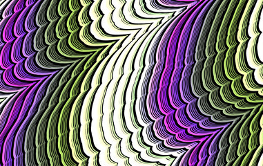 psychodelic multi wavy colors