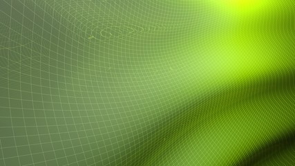 Green waving surface background - 3d rendering illustration