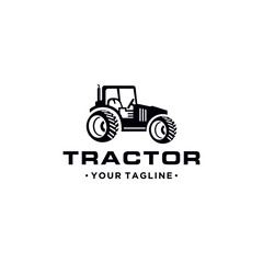 Tractor Farm Logo Template Stock Vector