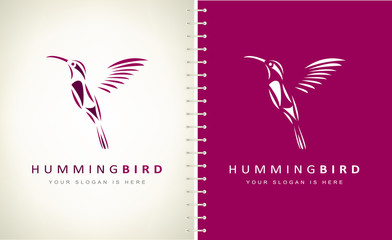 Hummingbird Logo Vector. Bird design.