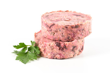 Raw veggie burger with beetroot and white beans