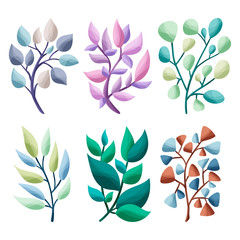 Elegant winter wedding leaves.