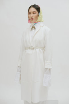 Fashionable portraits / Portrait of stylish female on white.