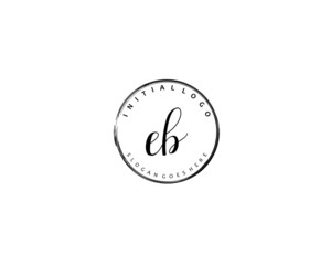 EB Initial letter logo template vector	