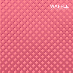 Colorful Wafer texture sweet food background. Ice cream waffle.