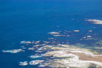 aerial view of Kaikoura bay, New Zealand